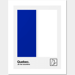 Quebec // Original Minimalist Artwork Poster Design Posters and Art